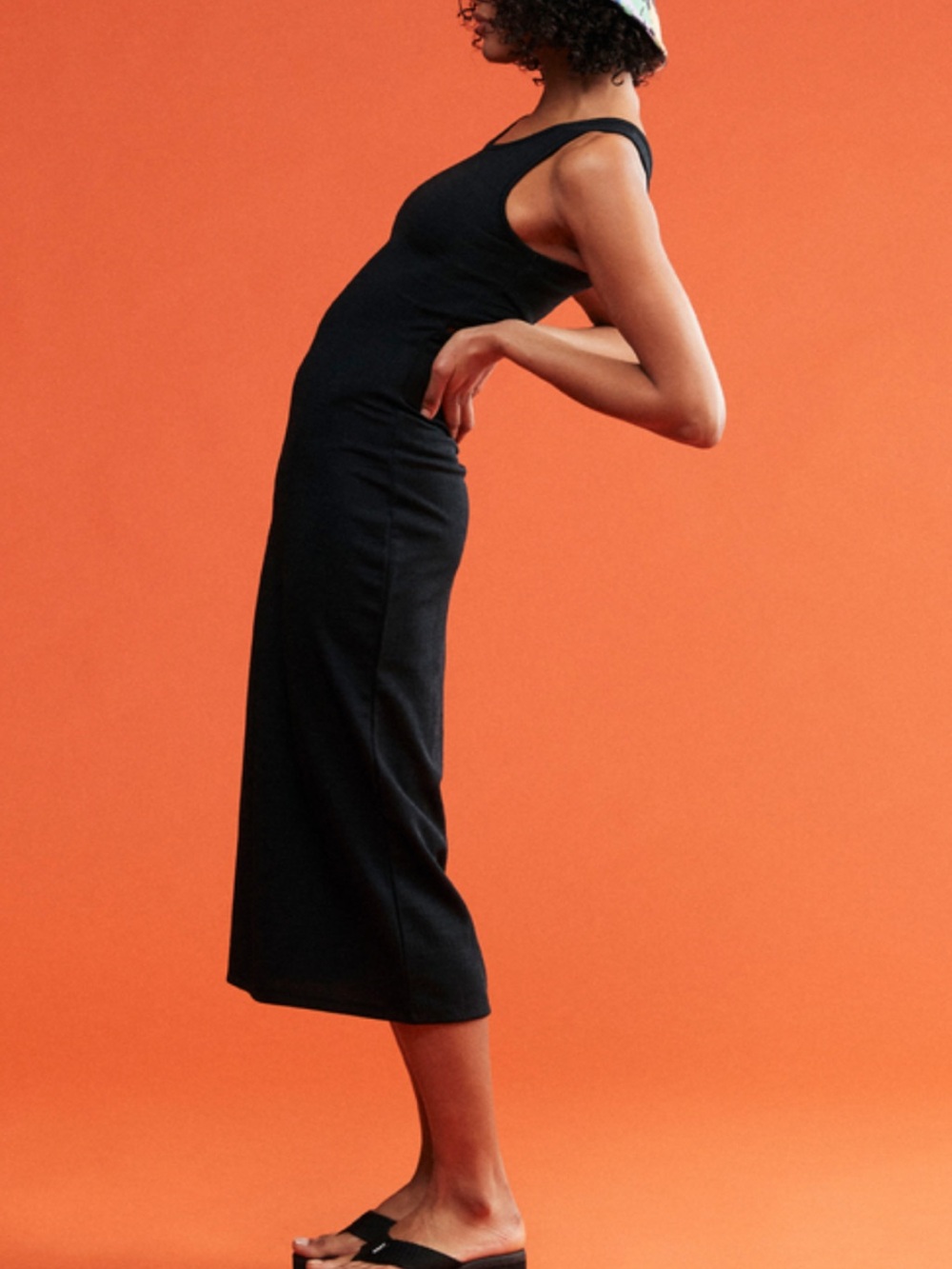 NWT! Roxy Black Cut-Out Midi Dress M - Picture 10 of 10